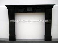 UK Shanxi Black Granite Fireplace