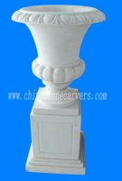 Sell hand carved stone flowrpot