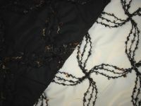 pongee cord embroidery(J07006)