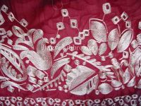 Rayon Yarn chain embroidery