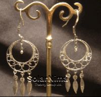 Nepal Handcrafted Sterling Silver Chandelier Earrings