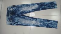 ladies fashion tie dye wash skinny jeans A017