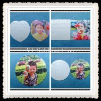 Sublimation mihi puzzle heart/round/square