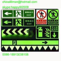 Sell luminescent exit sign, glow emergency exit sign