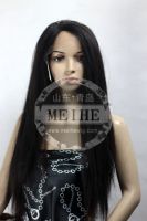 Freeparting silkt straight 24 inch 1B# Indian remy hair wig