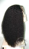 Tight curly 18 inch color 1B# Full lace wig , baby hair