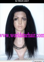 Sell indian remy hair lace front wig