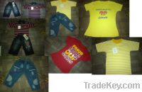 Sell Kid's Wear Cotton & Polyster Clothes Complete Set and Single Piece.