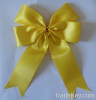 Sell the gift ribbon butterfly bow - yellow satin bow
