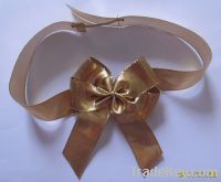 Sell the gift ribbon butterfly bow - gold flat metallic ribbon bow