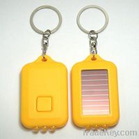 solar power flashlight  led keychain