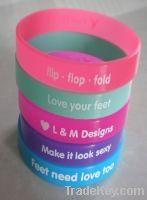 Sell promotional silicone rubber wristbands