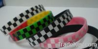 supply screen printed silicone wristband for promotion