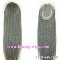 Yaki Straight Top Closure Remy Hair