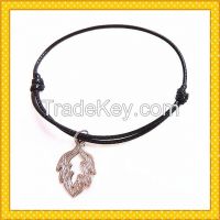 2016 leaf pendent rope bracelet SL0006