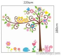 Sell owl tree home decoration sticker for children room