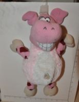 Crazy pig plush dog toy