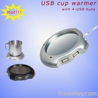 Sell USB cup / mug warmer with 4 USB HUBS