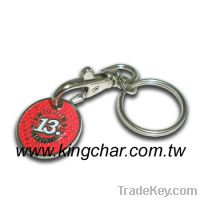 Sell trolley coin token keyholder