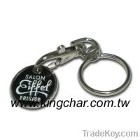 Sell trolley coin token keychain