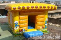 Sell Hot Smurfs Inflatable Bounce House Moonwalks Commerical quality