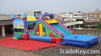 Sell Inflatable Bouncer with Climbing Water Slide