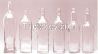 beverage clear glass bottles (6)