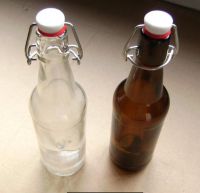 glass bottles with swing tops