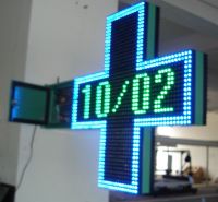 LED pharmacy cross display