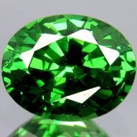 green oval shape cubic zirconia CZ