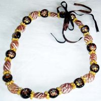 Stripe limpit shell with painted kukuinut