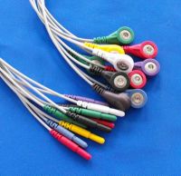Sell Din Holter ECG cable and  leadwires with 10-lead
