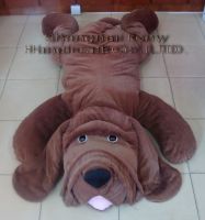 plush toy, plush mangy dog, stuffed mangy dog, soft mangy dog