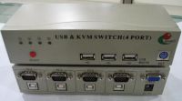 Auto 4-Port KVM Switch+USB