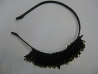 Sell bead fabric hair clip