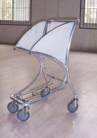 aluminum airport shopping cart