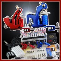 Tattoo Kit 2 New Machine Gun Power Needles 40 Ink