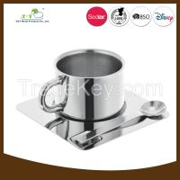 Professional delicate travel stainless steel coffee mug