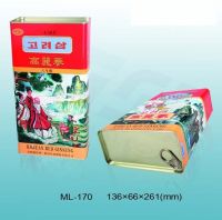 Sell tin-made ginseng box
