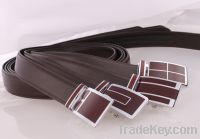 Sell genuine leather belt in brown , men's leather belt