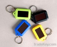 Sell Hot Mini rubberized Solar Keychain with Led Torch