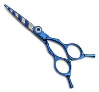 Blue Diamond Japnese Steel Hairdressing hair Cutting Barber Scissors