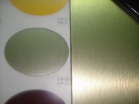 Sell gold wire drawing aluminum composite panels