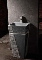 Stone pedestal sink LD-F009