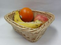 Food safe handwoven plastic basket