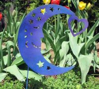 Blue Moon Garden Stake