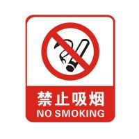 Prohibition sign, no smoking sign, rigid pvc sign, custom sign