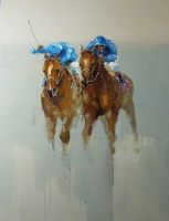 sell horse running painting