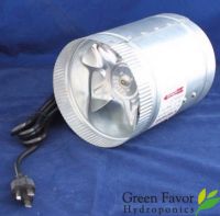 Hydroponics In-Line Booster Fan