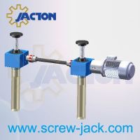 Sell Multi-units screw jack system, hoist lift gates bevel gear system, screw jack lifting platform Manufacturers